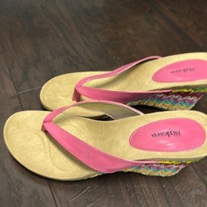 Never worn Style & co. Pink wedge sandal